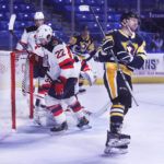 
			
				                                In the team’s first game since last March, Jordy Bellerive opened the scoring for the Penguins in 2021 on Monday night at Mohegan Sun Arena.
                                 Fred Adams | For Times Leader

			
		