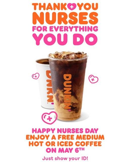 Free coffee at Dunkin’ today for healthcare workers Go Lackawanna